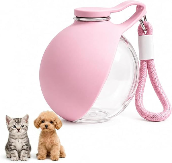 2-in-1 Portable Dog Water Bottle with Foldable Bowl